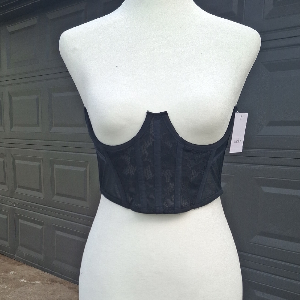 Auden Black Lace Underwire Bra